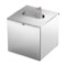 Modern Square Polished Chrome Tissue Box Cover